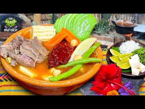 Caldo Tlalpeño de Res el Sabor del Pueblo