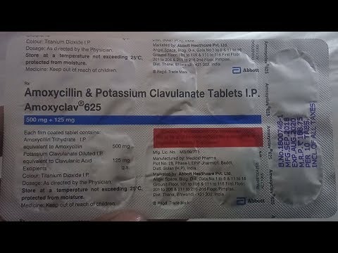 Amoxycillin and potassium clavulanate tablets i.p amoxyclav ...
