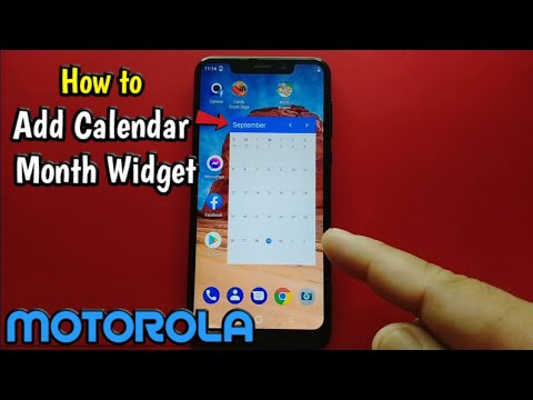 How to Add Calendar Month Widget on Motorola One (XT1941-4)