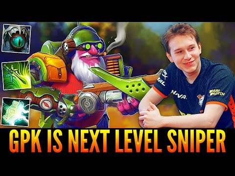 👉 GPK Is Next Level Sniper Player - No Mercy For Enemies Whole Game - Dota 2
