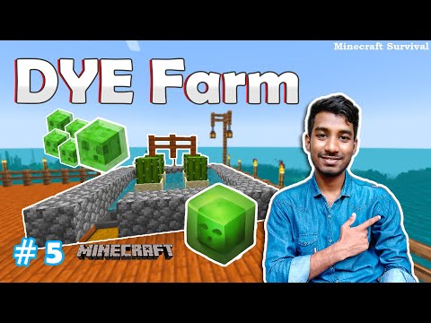 Unlimited DYE Farming in Minecraft Survival!!