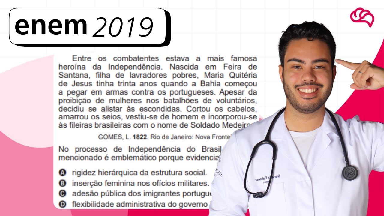 Resolução em Vídeo — Questão 55 ENEM 2019