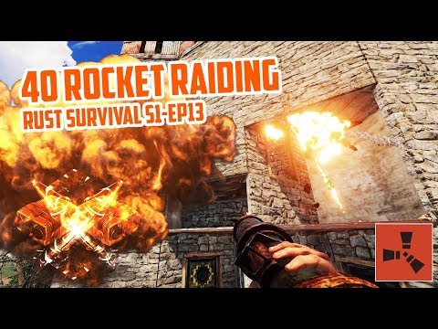 40 ROCKET BASE RAID - Rust Survival S1 EP13
