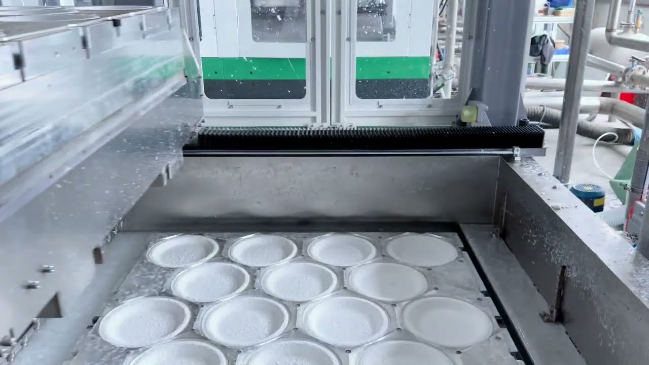 ZCE1111 FULLY AUTOMATIC PULP MOLDING PREMIUMTABLEWARE INTEGRATED MACHINE