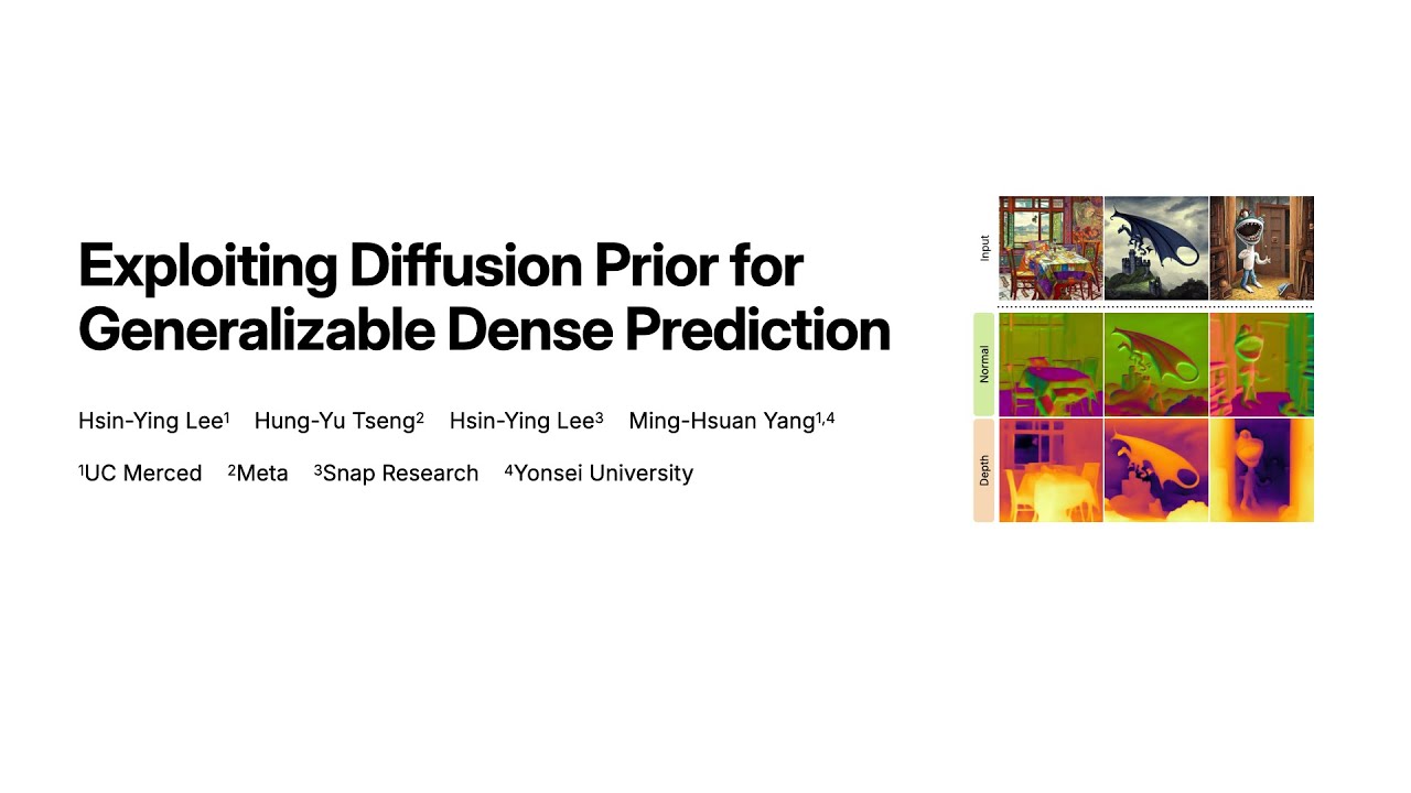 [CVPR 2024] Exploiting Diffusion Prior for Generalizable Dense Prediction