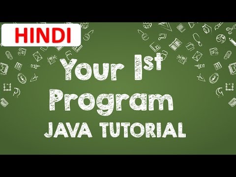 01 Hello World Program In Java First Java Program In Hindi Hello World Application In Java