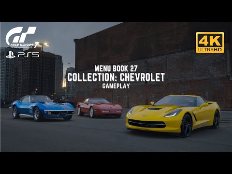 Gran Turismo 7 - Menu Book 27 - Chevrolet - Gameplay - 4K 60fps HDR PS5