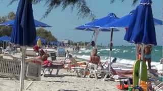 preview picture of video 'Marmari, droga hotel Nina Beach - plaża'