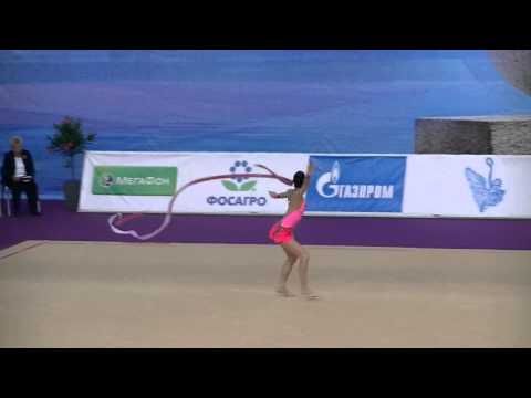 Vass Dora (HUN)  ribbon   World Cup S-Petersburg 2013 Qual