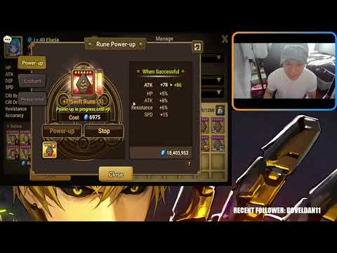 Casually rolling a quad speed Swift Rune.