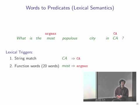 NIPS 2011 Learning Semantics Workshop: Learning Dependency-Based Compositional Semantics