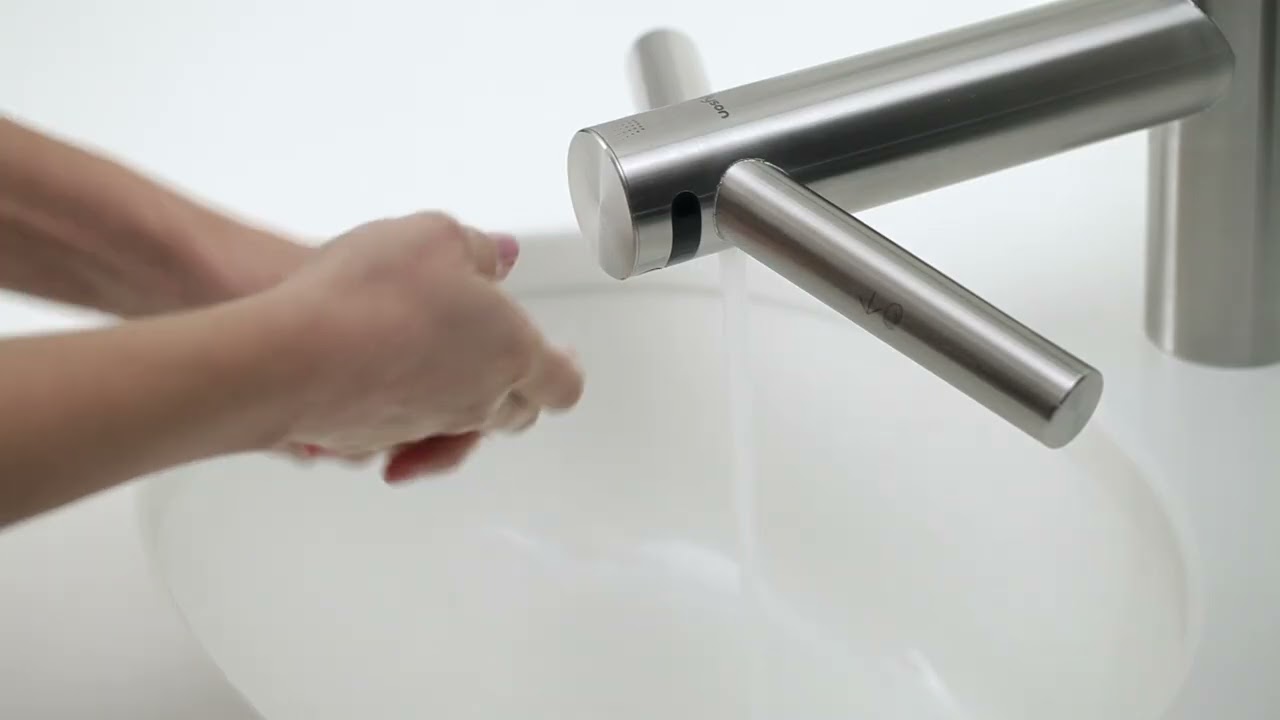 Uscător de mâini Dyson Airblade Wash+Dry, prindere pe lavoar Uscător de mâini Dyson Airblade Wash+Dry, prindere pe lavoar