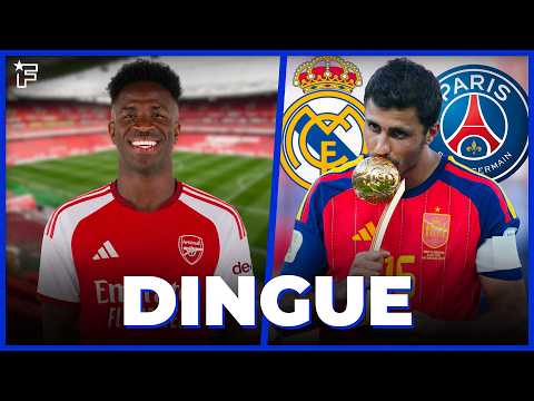 Arsenal passe à l’ATTAQUE pour Vinicius, le PSG BOUSCULE le Real pour Rodri | JT Foot Mercato