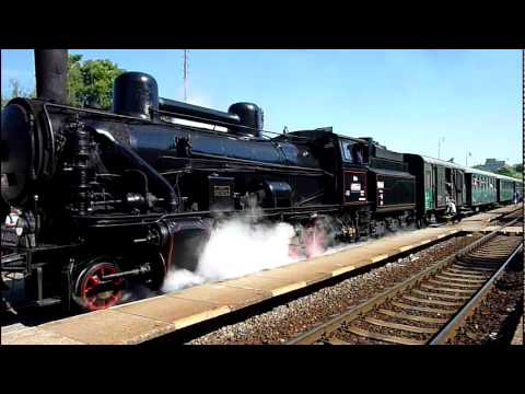 Parní vlak na Dobříš 2011 - odjezd z Prahy