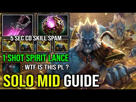 How to Solo Mid PL Like a Pro with 1v5 Create Illusion Army Khanda OC Unlimited Skill Spam Dota 2