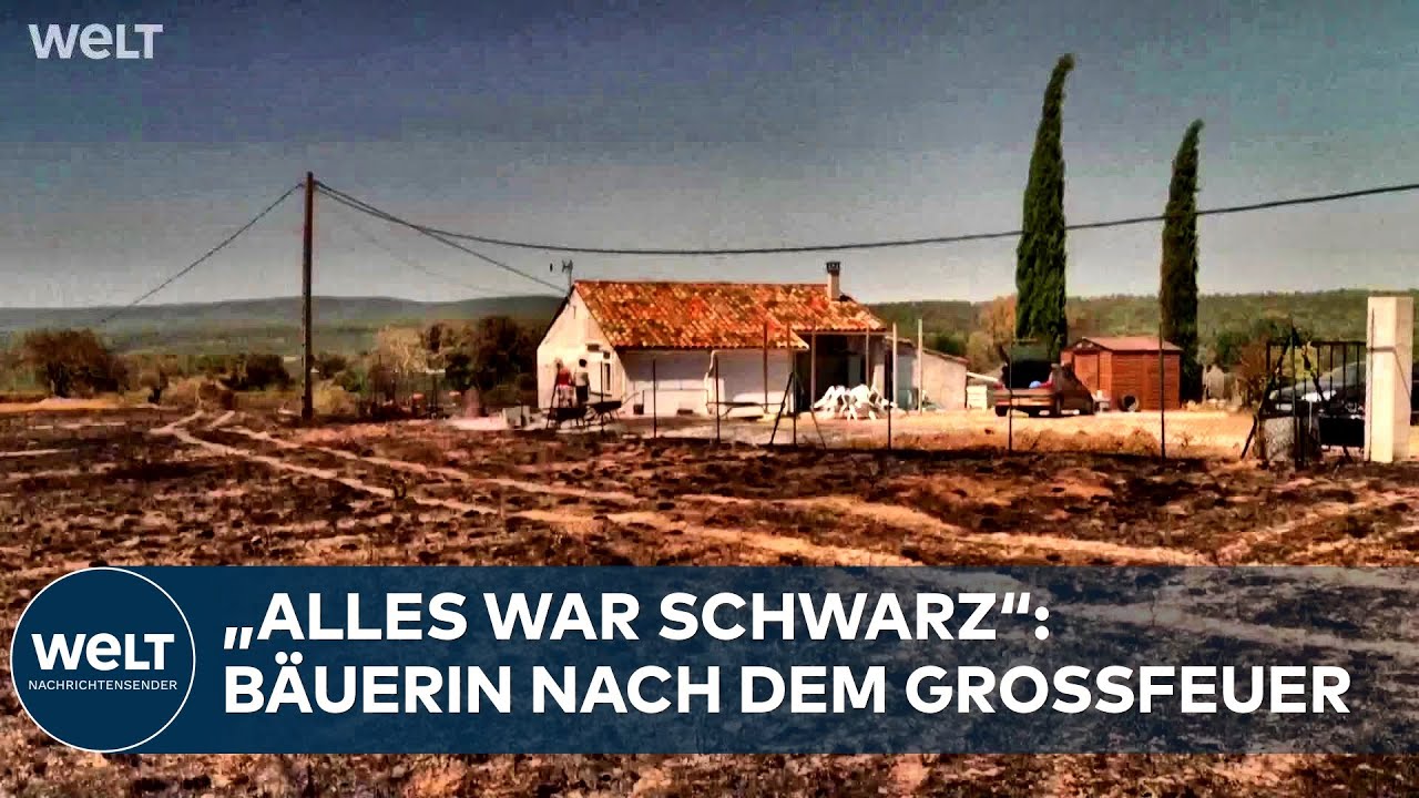 FLAMMEN IN FRANKREICH: Brände verwüsten ganze Landstriche! Bäuerin trauert um verbrannte Hühner