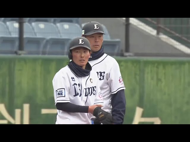【1回裏】ライオンズ・源田が先制のタイムリー3ベースヒットを放つ!! 2020/3/1 L-DB