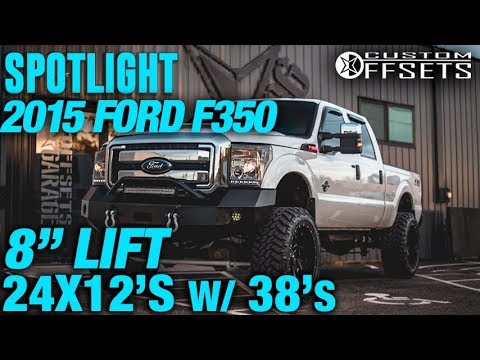 Spotlight - 2015 Ford F350, 8" Lift, 24x12 -44's, and 38's