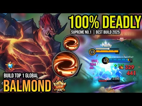 BALMOND BEST BUILD 2025 | BUILD TOP 1 GLOBAL BALMOND GAMEPLAY | MOBILE LEGENDS