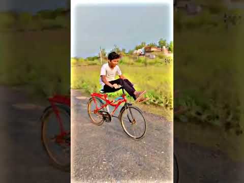 New Cycle stunt video// cycle running leg on Handel 😱//#shorts #viralshorts #trandingshorts