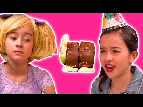 CHOCOLATE CATERPILLAR CAKE DISASTER | Lilliana Pranks Olivia - Princesses In Real Life | Kiddyzuzaa