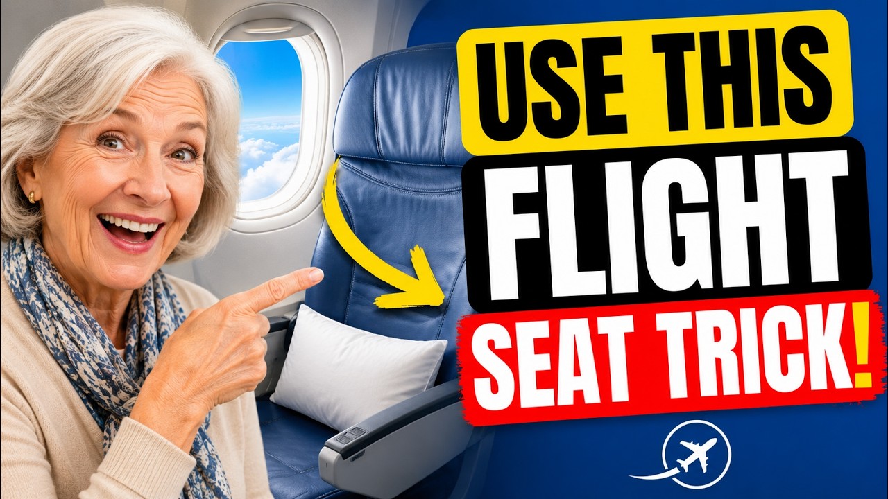 Seniors, Don't Book a Flight Until You See This Seat Trick