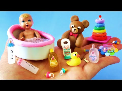 10 DIY nuevas ideas en miniatura para el Bebe Barbie manualidades Easy Craft