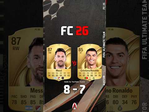 Messi VS Ronaldo FIFA EVOLUTION #fc26 #fifa #cardfifa #austor