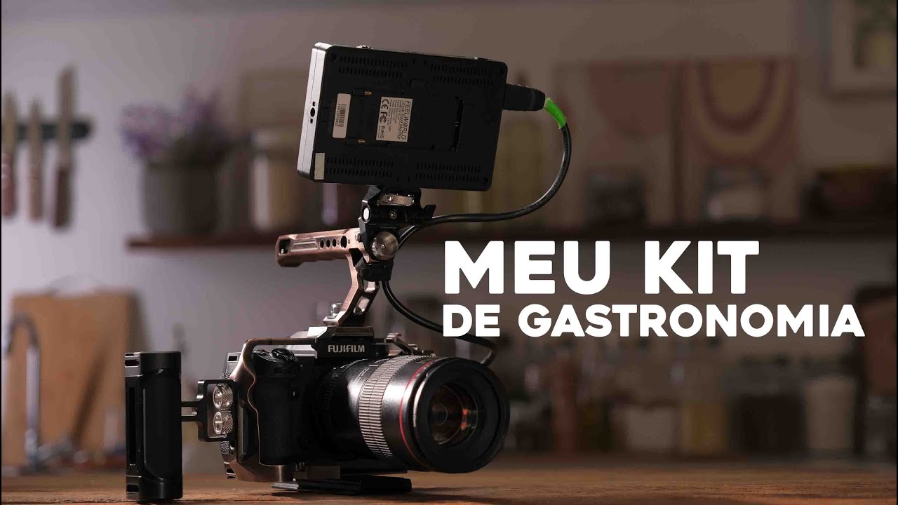 Meu kit para gravar receitas.