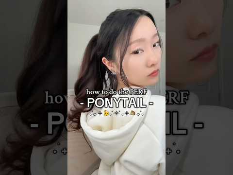 IM BACK!! I WAS IN CHINA BUT HERE’S HOW TO DO THE PERF PONYTAIL!! 👱‍♀️🎀#hairstyle #hairtutorial