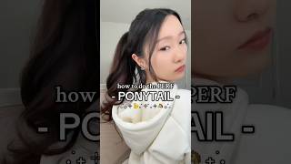 IM BACK!! I WAS IN CHINA BUT HERE’S HOW TO DO THE PERF PONYTAIL!! 👱‍♀️🎀#hairstyle #hairtutorial