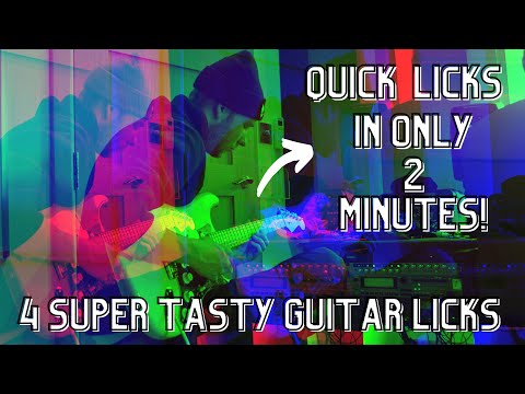 Melodic GUITAR licks ANYONE could learn | 4 Tasty Melodic Guitar licks [ In Only 2 minutes]