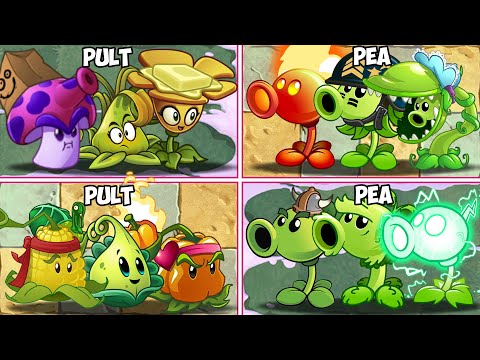 Pvz 2 Plant Team - Pea Plant Teams Vs Pult Plant Teams vs Zombie Teams - Who will win?