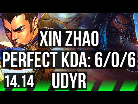 XIN ZHAO vs UDYR (JGL) | 6/0/6, 1900+ games, Dominating | EUW Master | 14.14