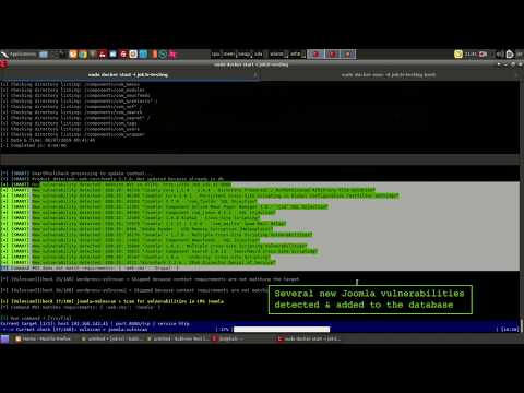 Jok3r Pentest Automation Framework - Demo: Scan Joomla website