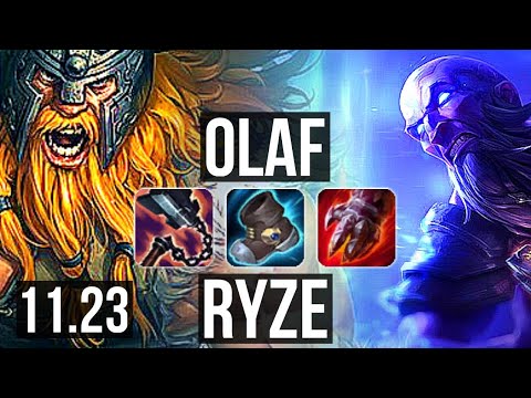 OLAF vs RYZE (MID) | 6 solo kills | BR Diamond | 11.23