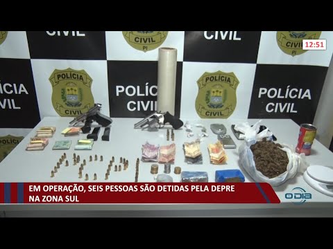 Seis pessoas saÌƒo detidas pela DEPRE na zona sul em operacão 14 10 2021