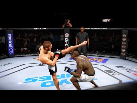 Khabib Nurmagomedov vs. Crazy Wolf - EA sports UFC 2 - Crazy UFC 👊🤪