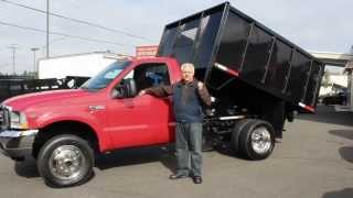 preview picture of video 'Town and Country Truck #5826: 2002 FORD F450 9 Ft. 4x4 Flatbed Steel Sided Dump Truck'