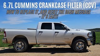 6.7l Dodge Ram Crankcase Filter Replacement DIY | Step-by-Step Guide for 6.7L Cummins It's Easy