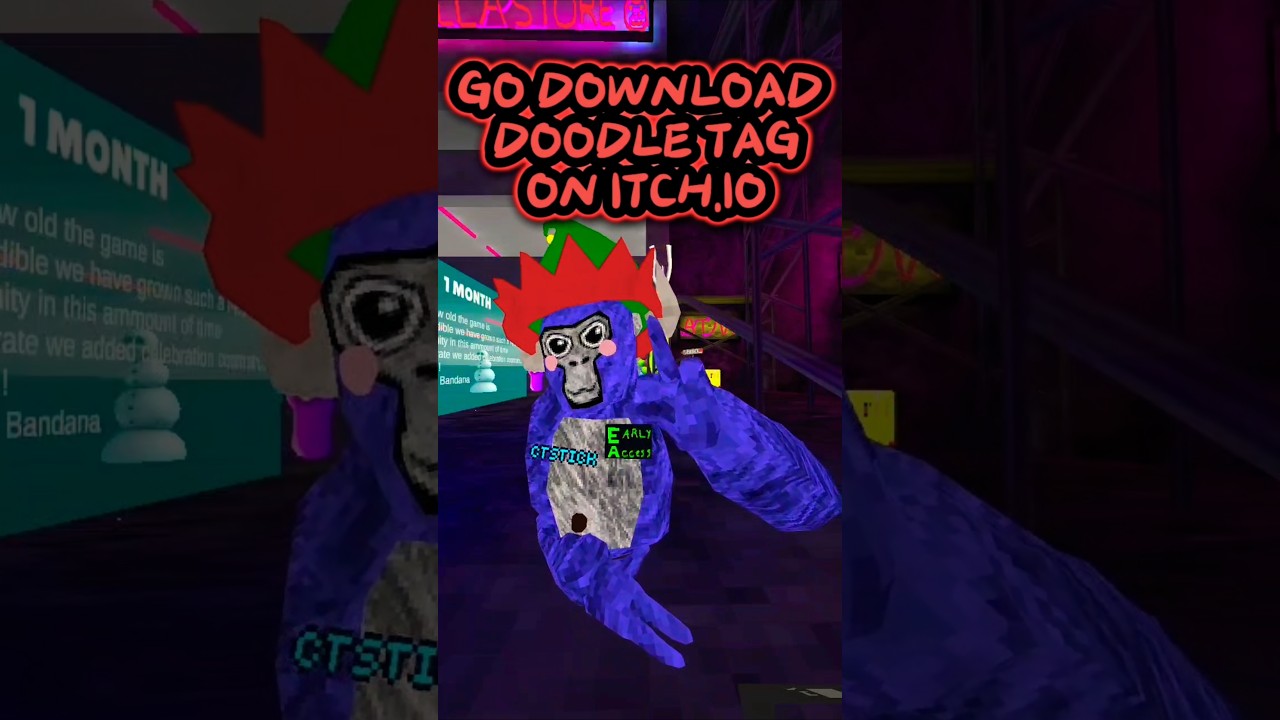 Download Doodle Tag on itch.io #gorillatag #gtag #vr #gorillatagquest #gorillatagvr #DoodleTag