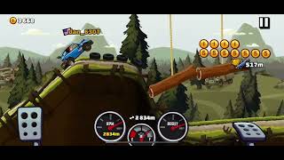 Hill Climb Racing Forest Highscore using Rally Car 4605m