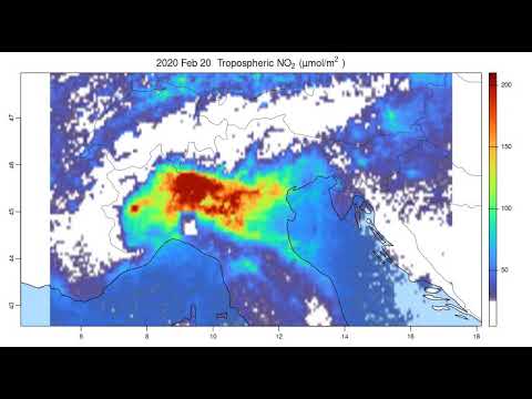 Sentinel 5P  - Tropospheric concentration Nitrogen Dioxide