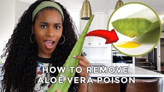 How To Properly Clean + Remove The Poison From Aloe Vera Before You Use It  *guaranteed results*