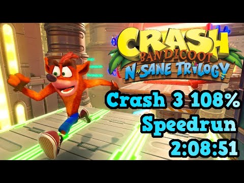 My Best Crash Bandicoot 3 108% Speedrun in Almost 3 Years (17 Seconds Off Personal Best)