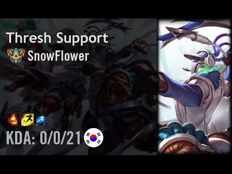 Thresh Support vs Brand - SnowFlower - KR Challenger Patch 6.10