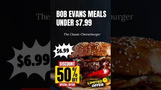 Dinner Under $7.99 at Bob Evans 😍 Value Menu 2025 #bobevans #bobevansmenu #budgetmeals