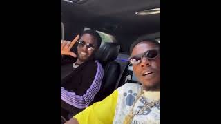 Joey Badass Riding Through LA Traffic With Diddy!