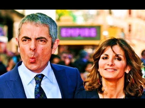 Mr Bean and his wife and children