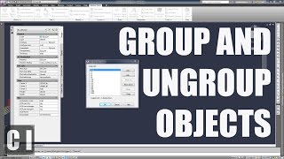 Autocad Tutorial: How to Group and Ungroup objects - 2min Tip, Trick or Tutorial #1